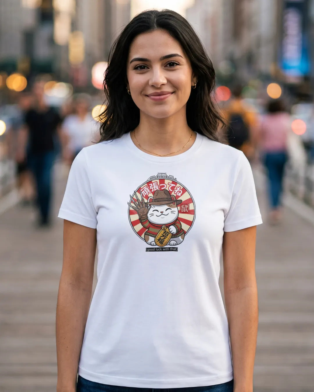 Lucky Cat Freddy Edition Horror Tee