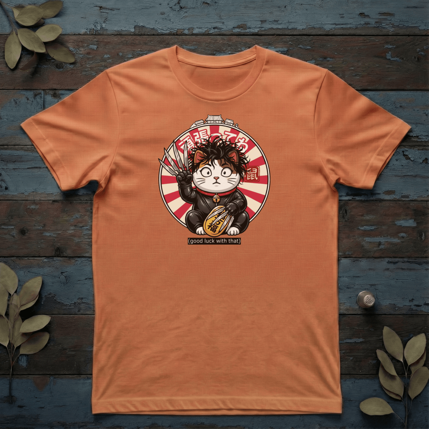 Lucky Cat (Scissors Edition) T-Shirt - The Teeze
