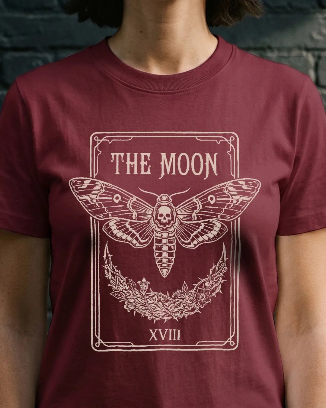 Moon Tarot Death's-Head Occult Folklore Tee - The Teeze
