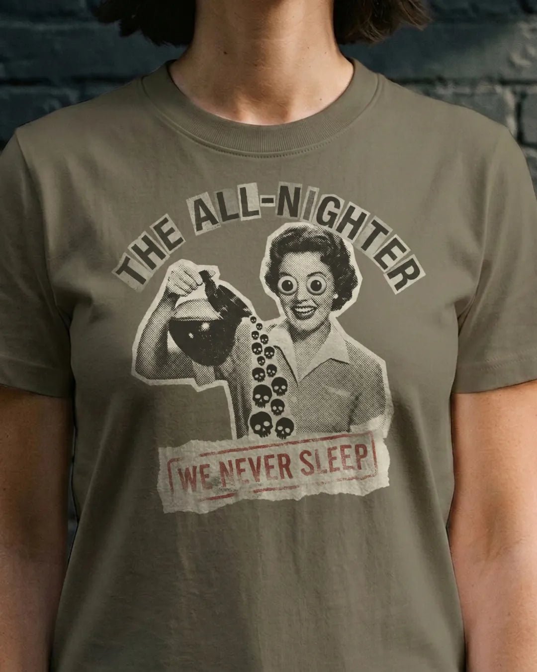 The All-Nighter Retro Horror Tee - The Teeze
