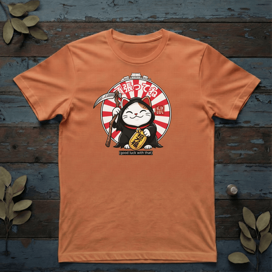 Lucky Cat (Death Edition) T-Shirt - The Teeze