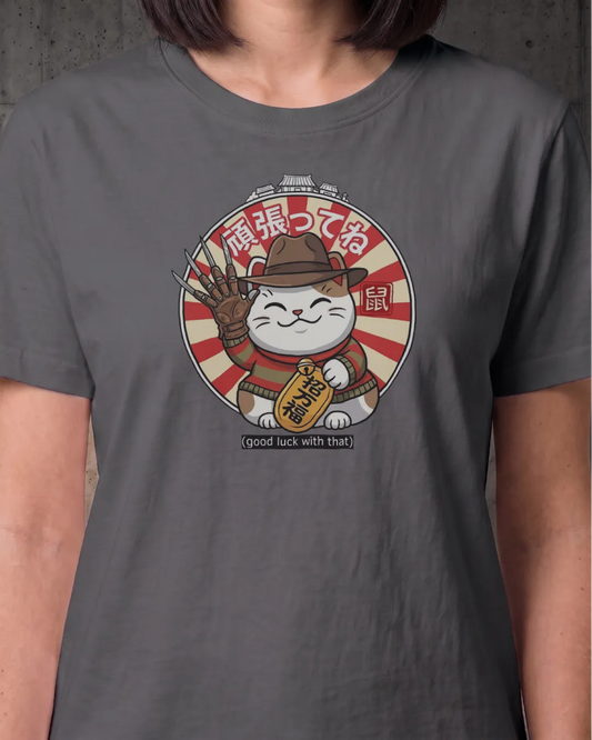 Lucky Cat Freddy Edition Horror Tee