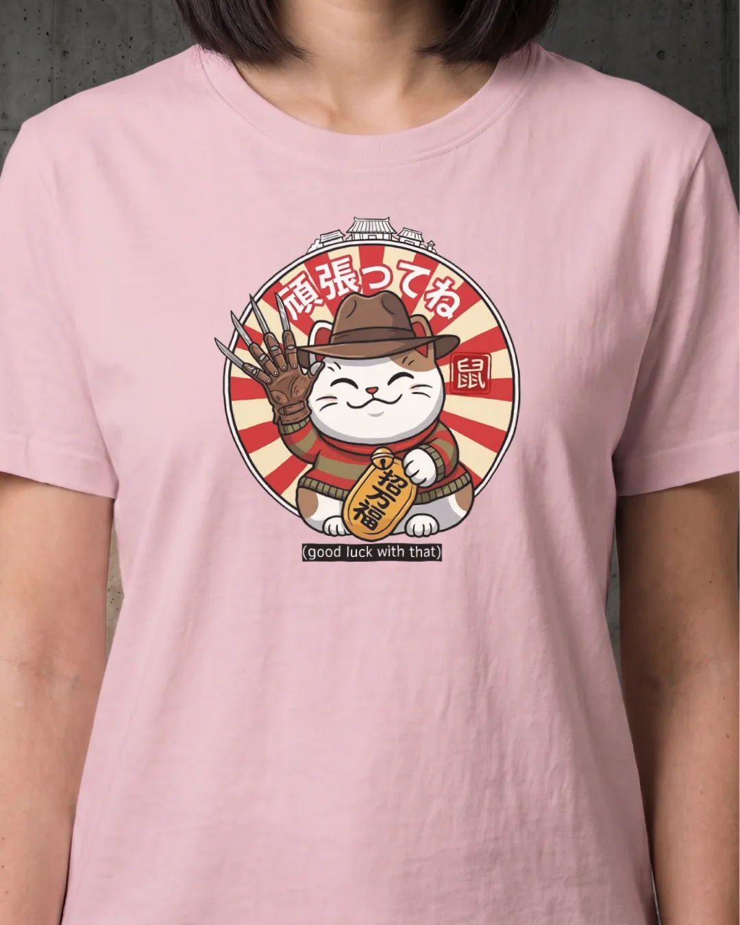 Lucky Cat Freddy Edition Horror Tee