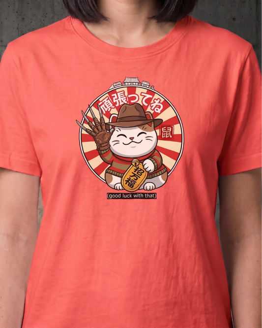 Lucky Cat Freddy Edition Horror Tee