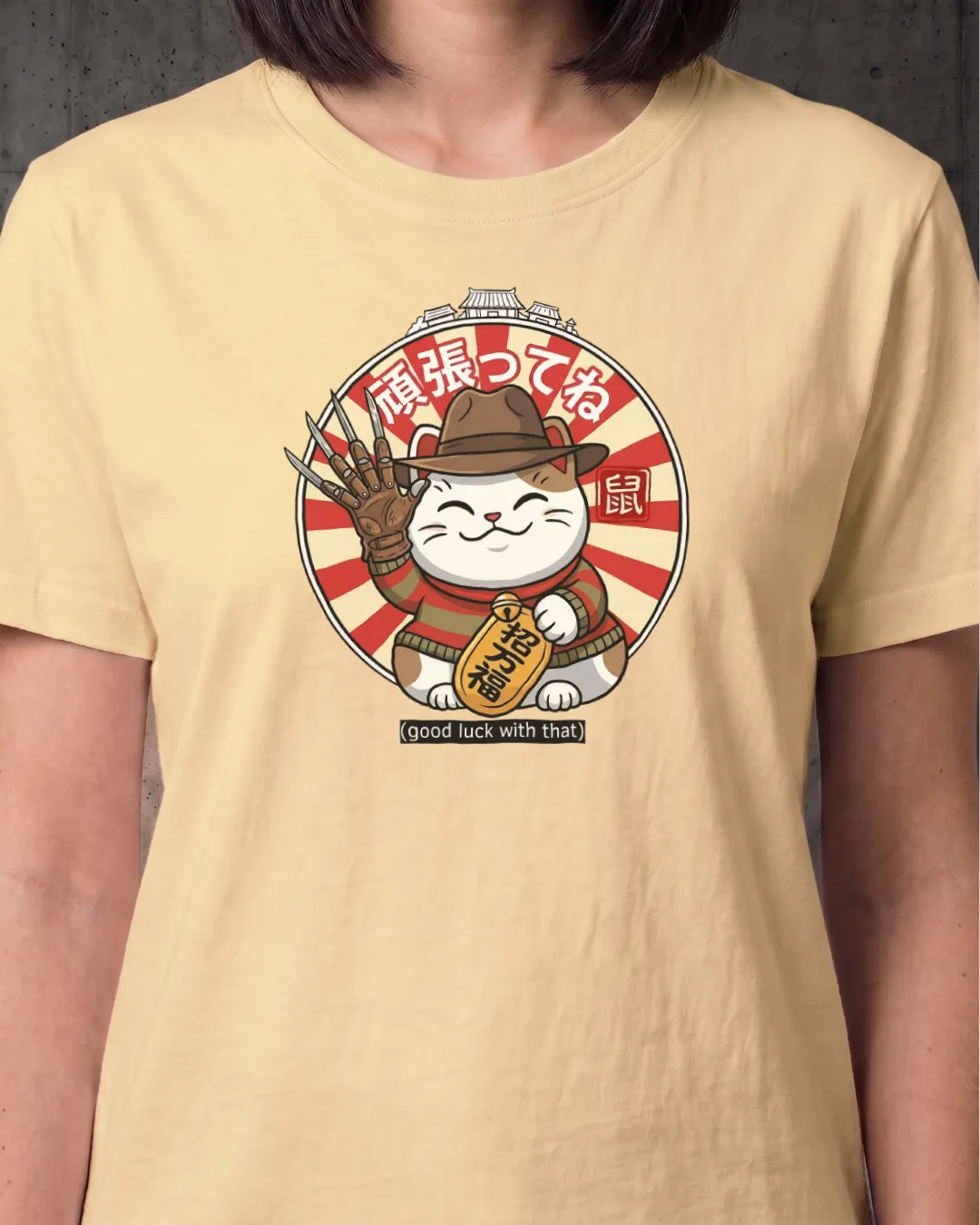 Lucky Cat Freddy Edition Horror Tee