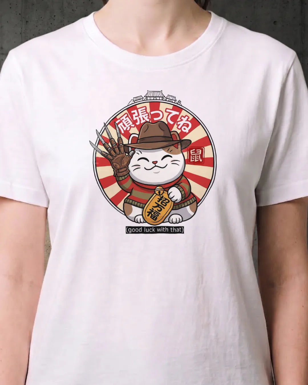 Lucky Cat Freddy Edition Horror Tee