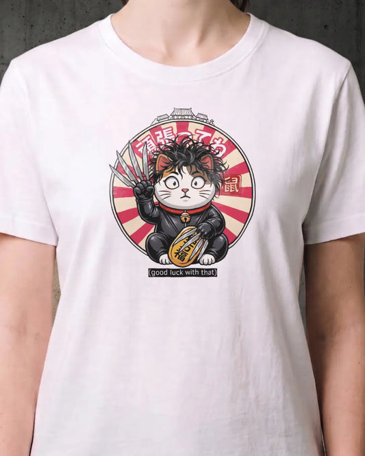 Lucky Cat Scissors Edition Horror Tee