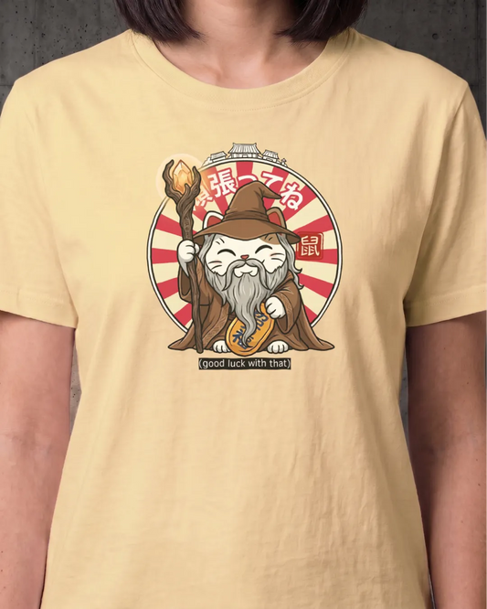 Lucky Cat Wizard Edition Horror Tee