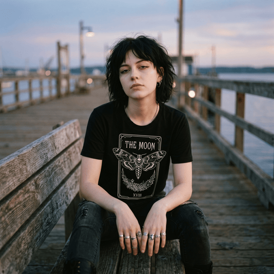Moon Moth Tarot T-Shirt - The Teeze