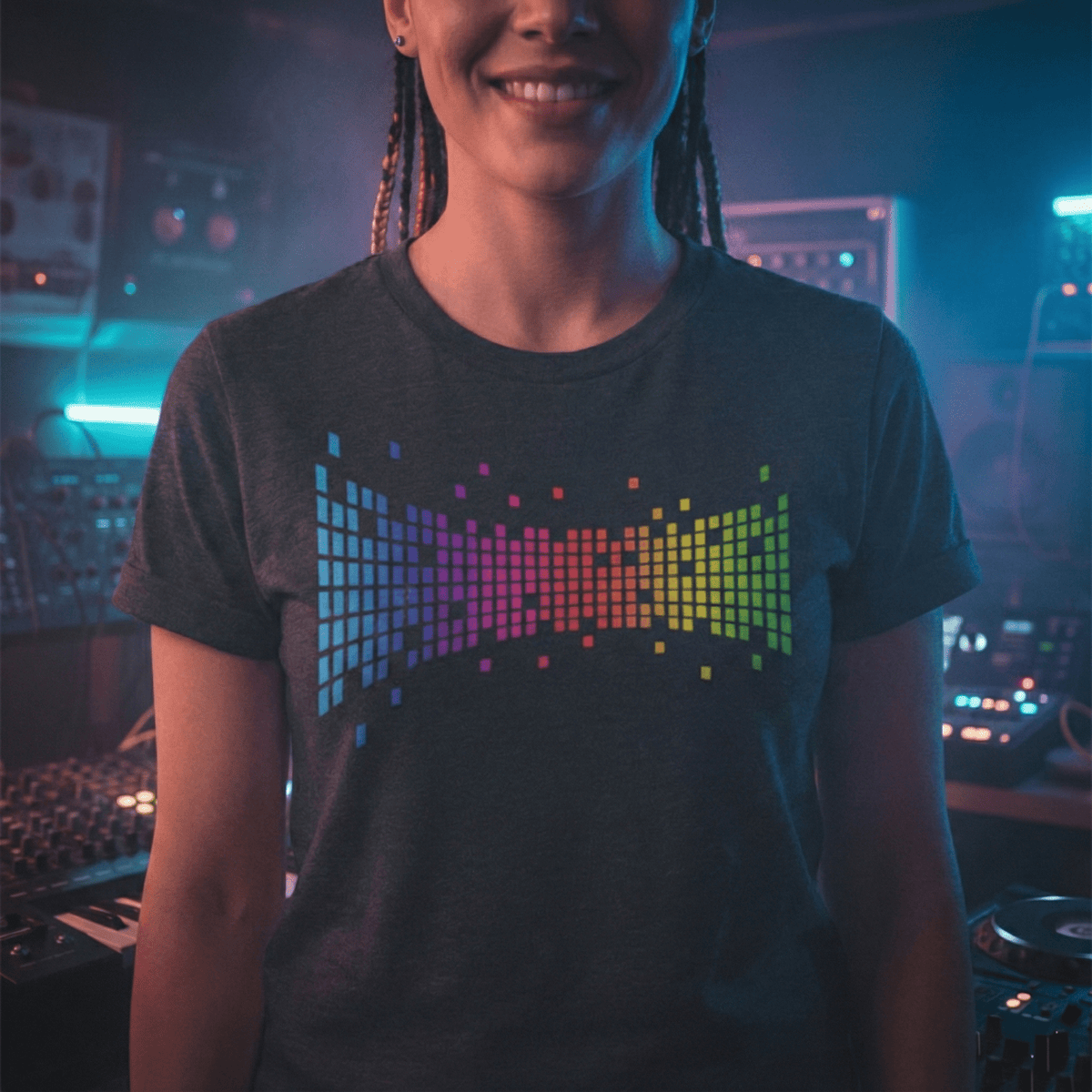 Pixel Pulse Glitchcore T-Shirt - The Teeze