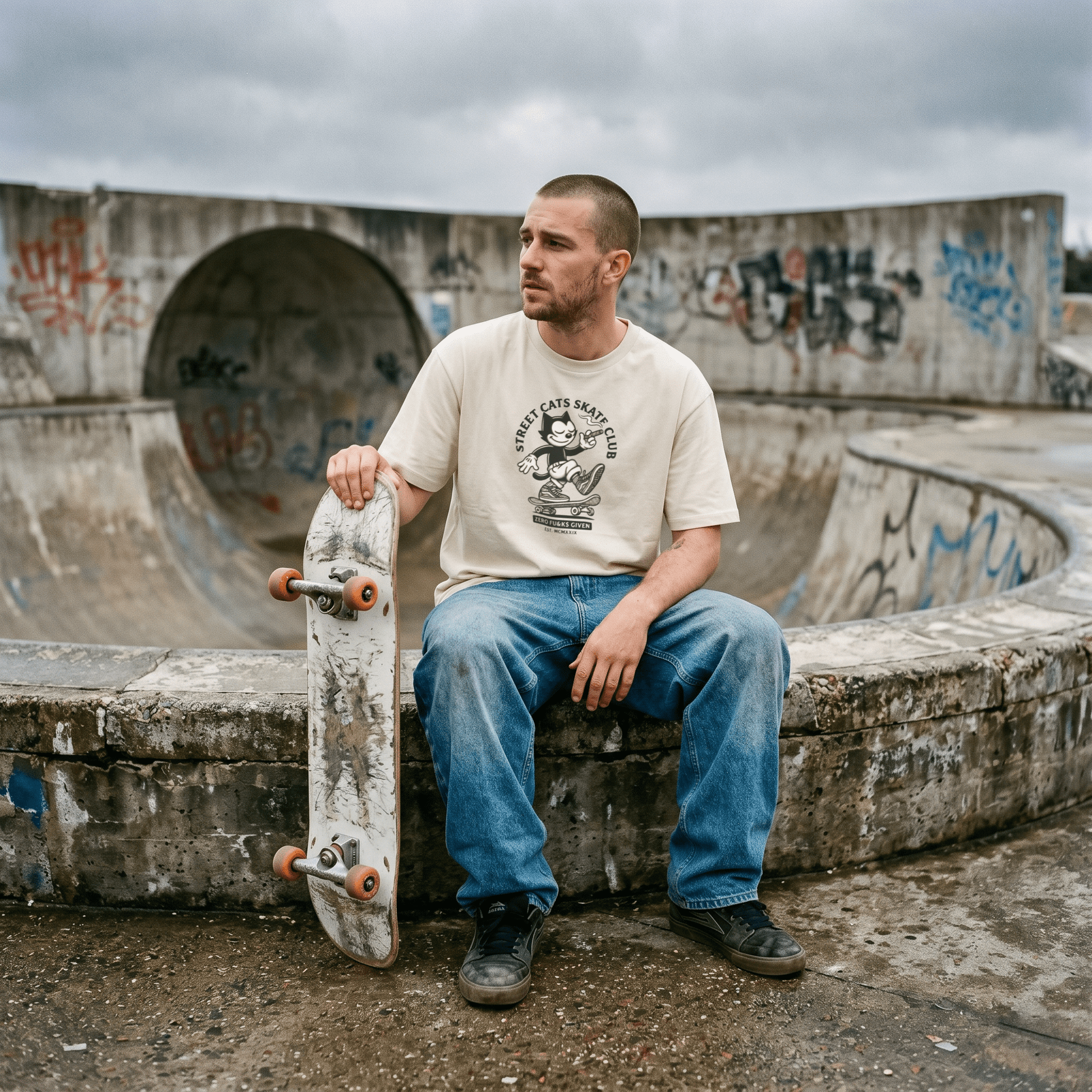Street Cats Skating T-Shirt - The Teeze