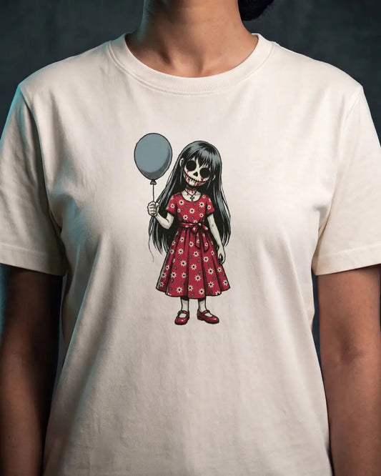 Balloon Girl Cursed VHS Horror Tee - The Teeze