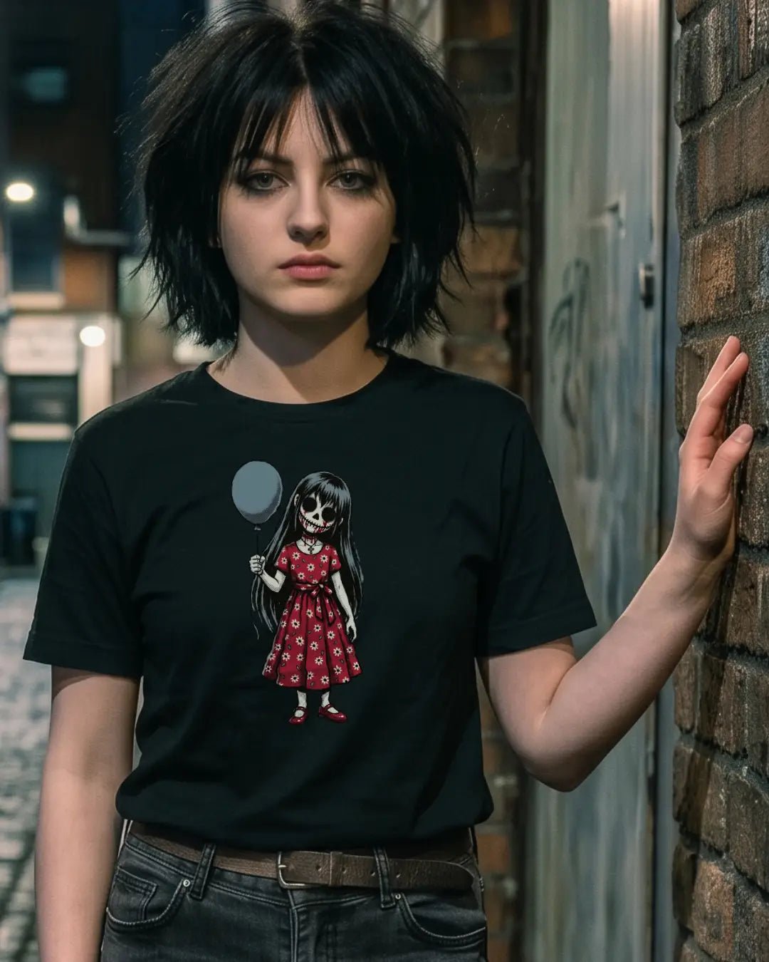 Balloon Girl Cursed VHS Horror Tee - The Teeze