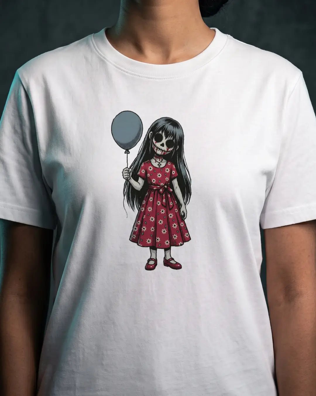 Balloon Girl Cursed VHS Horror Tee - The Teeze