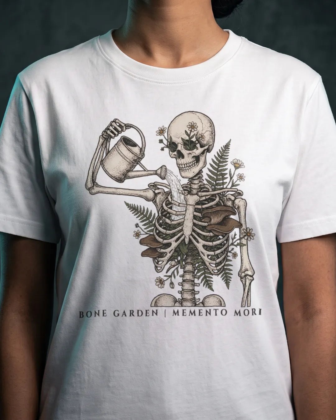 Bone Garden Botanical Folklore Skeletal Tee - The Teeze