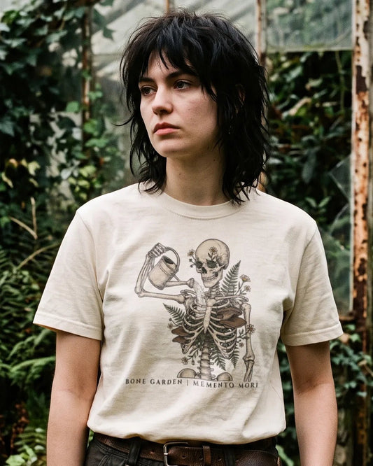 Bone Garden Botanical Folklore Skeletal Tee - The Teeze