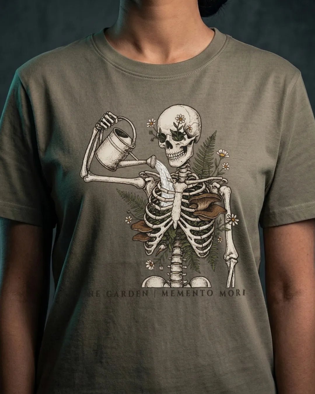 Bone Garden Botanical Folklore Skeletal Tee - The Teeze