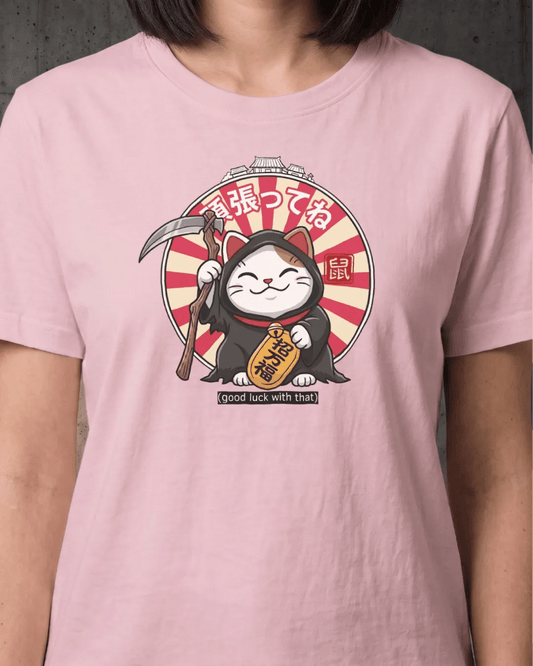 Lucky Cat Death Edition Horror Tee - The Teeze