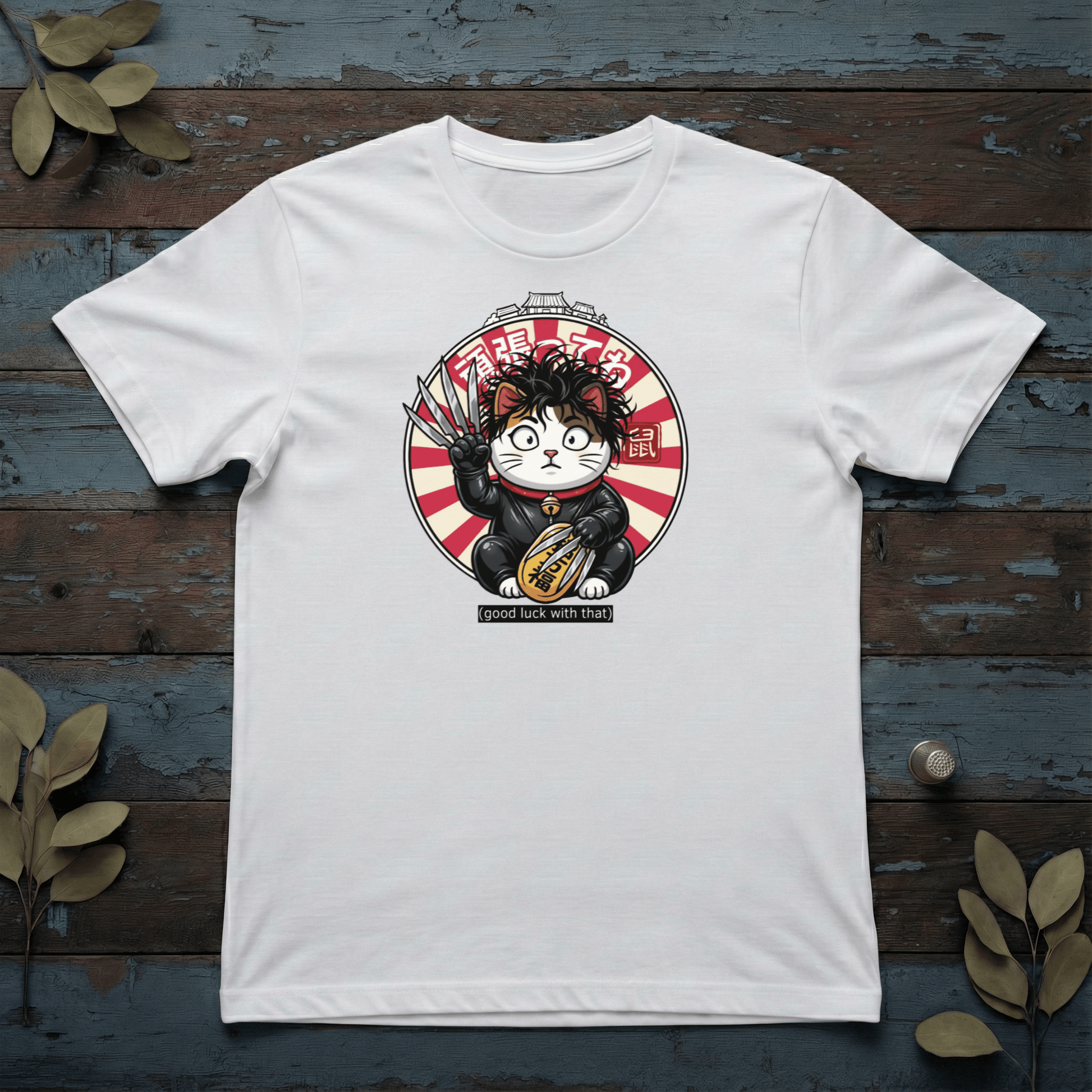 Lucky Cat (Scissors Edition) T-Shirt - The Teeze