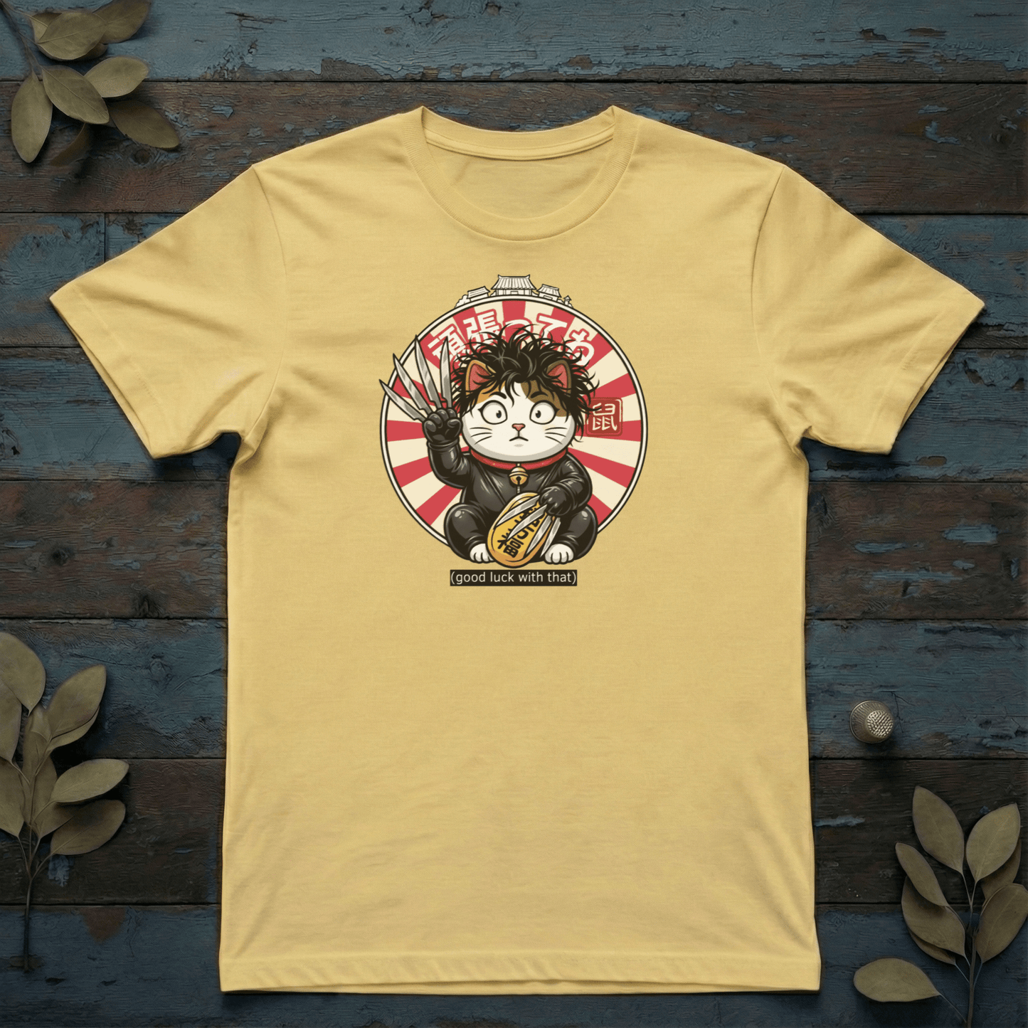 Lucky Cat (Scissors Edition) T-Shirt - The Teeze