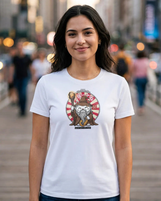 Lucky Cat Wizard Edition Horror Tee - The Teeze