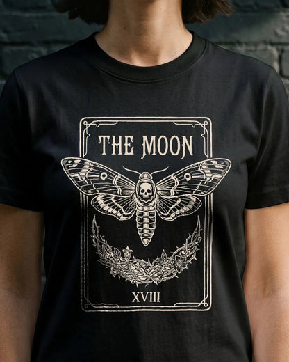Moon Tarot Death's-Head Occult Folklore Tee - The Teeze