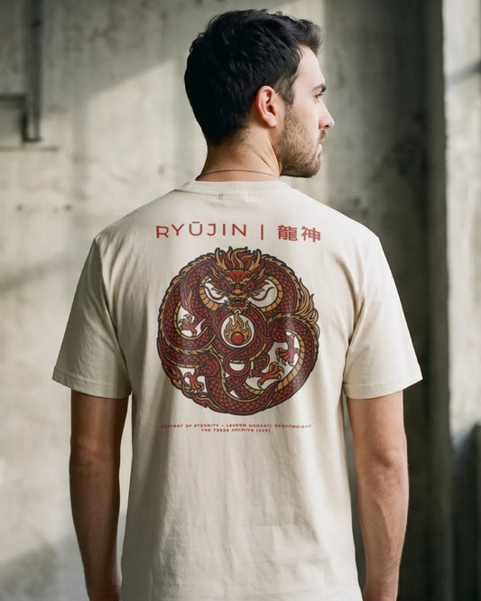 Ryūjin Dragon Japanese Folklore Tee - The Teeze