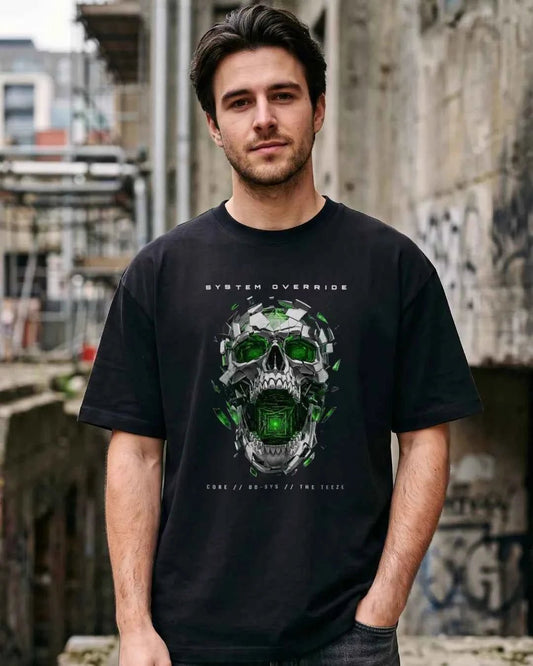System Override Cyberpunk Tee - The Teeze