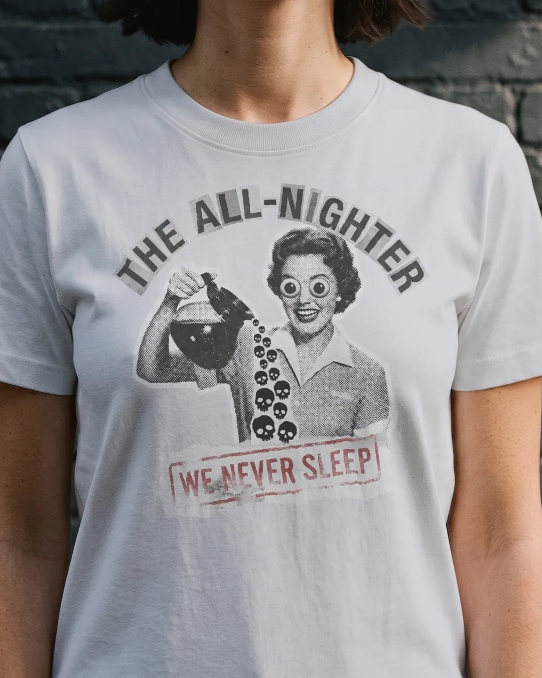 The All-Nighter Retro Horror Tee - The Teeze