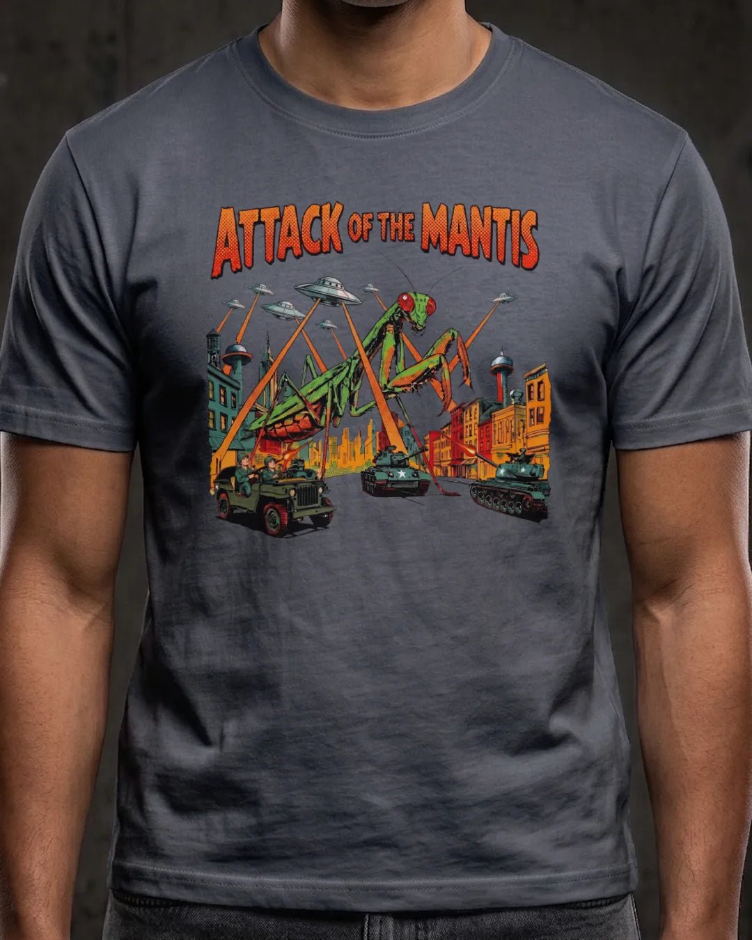 The Kaiju Mantis Sci-Fi B-Movie Tee - The Teeze