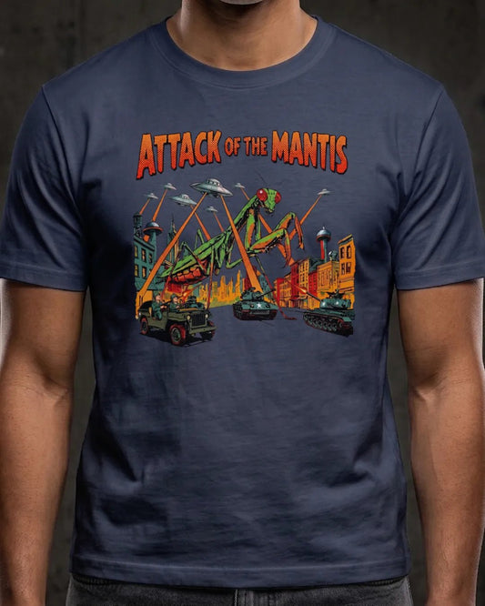 The Kaiju Mantis Sci-Fi B-Movie Tee - The Teeze